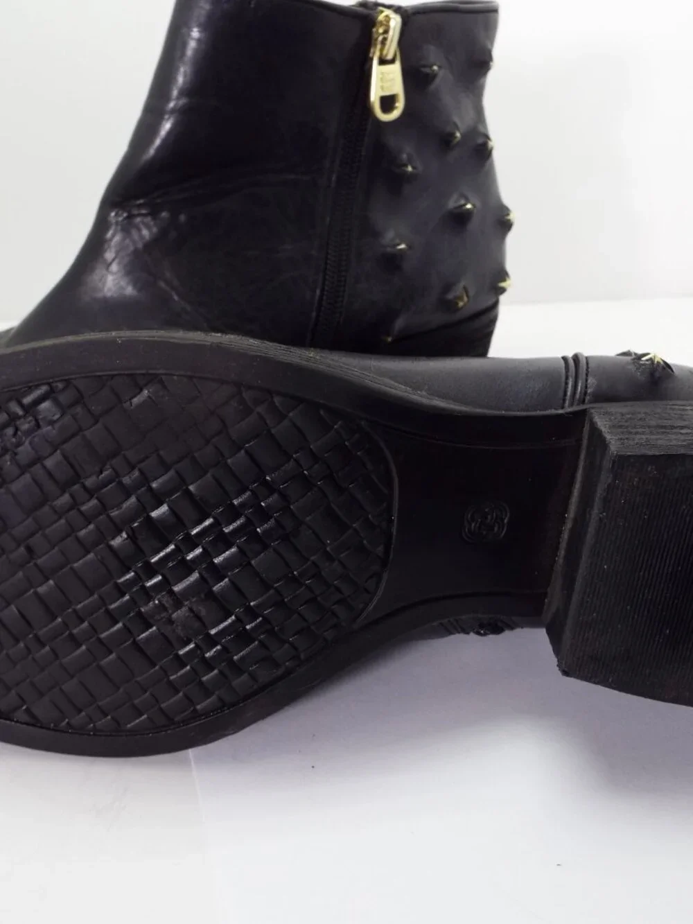 Elliot Lucca Black Women's Studded Boots